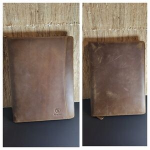 RingSun Leather Portfolio Organizer 13”x10” Multiple Pockets Tablet Protector